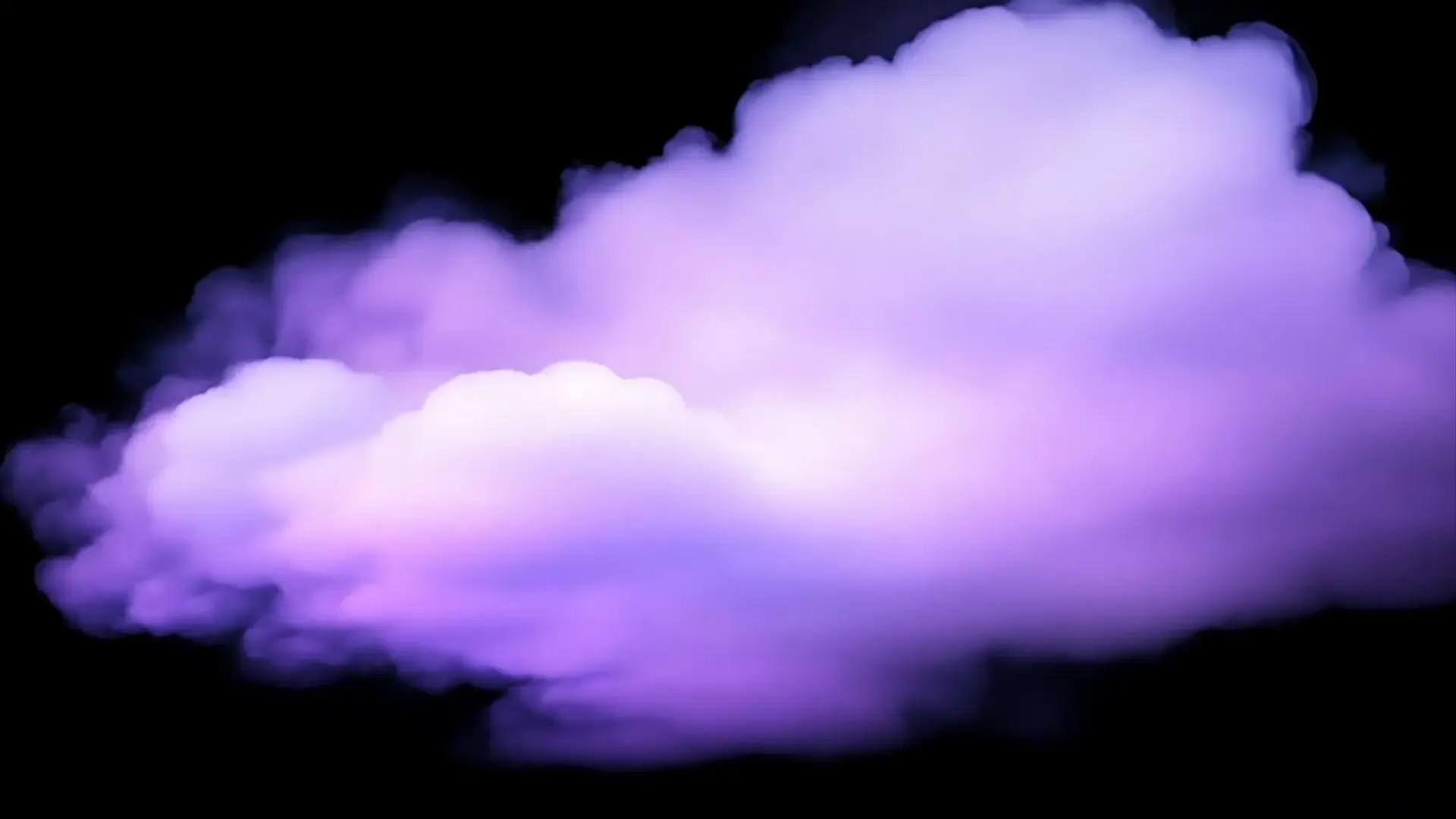 Soft Purple Cloud Overlay for Title and Logo Animation